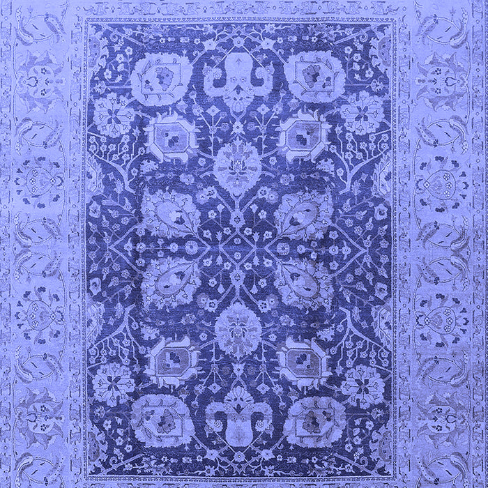 Machine Washable Oriental Blue Traditional Rug, wshurb2935blu