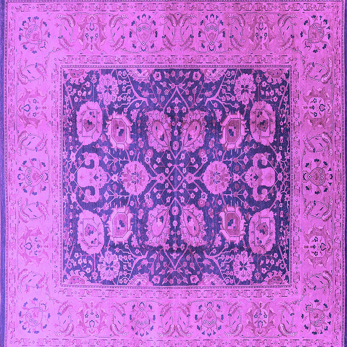 Square Oriental Purple Traditional Rug, urb2935pur