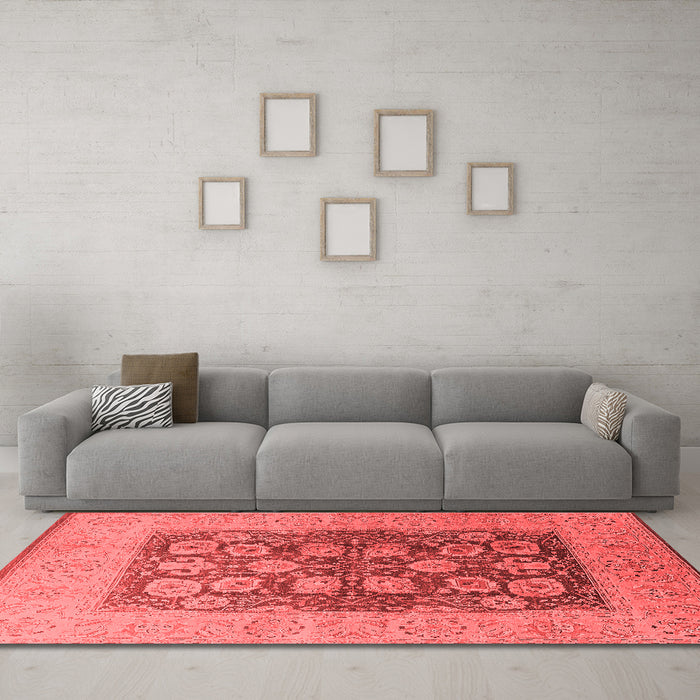 Traditional Red Washable Rugs