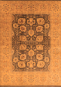 Oriental Orange Traditional Rug, urb2935org