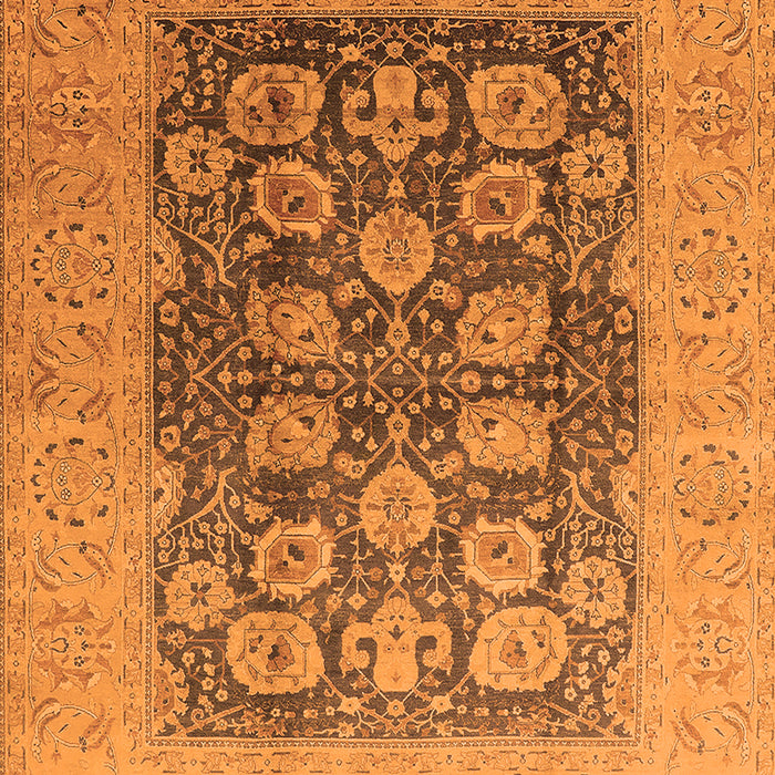Oriental Orange Traditional Rug, urb2935org