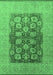 Oriental Emerald Green Traditional Rug, urb2935emgrn