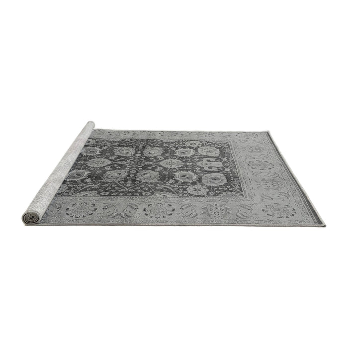 Sideview of Machine Washable Oriental Gray Traditional Rug, wshurb2935gry