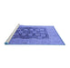 Sideview of Machine Washable Oriental Blue Traditional Rug, wshurb2935blu