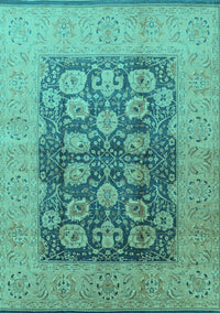 Oriental Turquoise Traditional Rug, urb2935turq