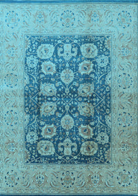 Oriental Light Blue Traditional Rug, urb2935lblu