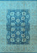 Oriental Light Blue Traditional Rug, urb2935lblu