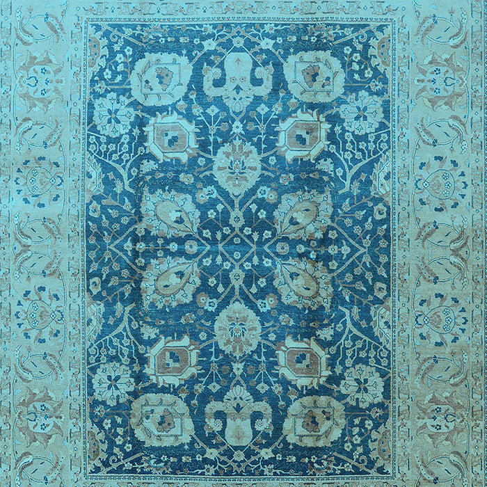 Oriental Light Blue Traditional Rug, urb2935lblu