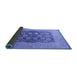 Sideview of Oriental Blue Traditional Rug, urb2935blu