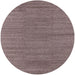 Round Mid-Century Modern Rosy Brown Pink Oriental Rug, urb2936