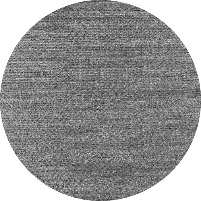 Round Oriental Gray Industrial Rug, urb2936gry