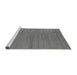 Sideview of Machine Washable Oriental Gray Industrial Rug, wshurb2936gry
