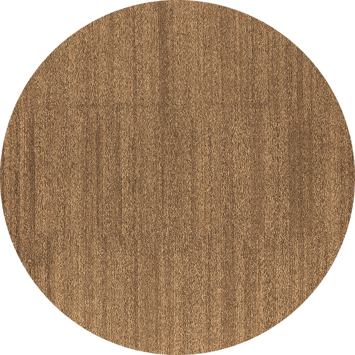 Round Machine Washable Oriental Brown Industrial Rug, wshurb2936brn