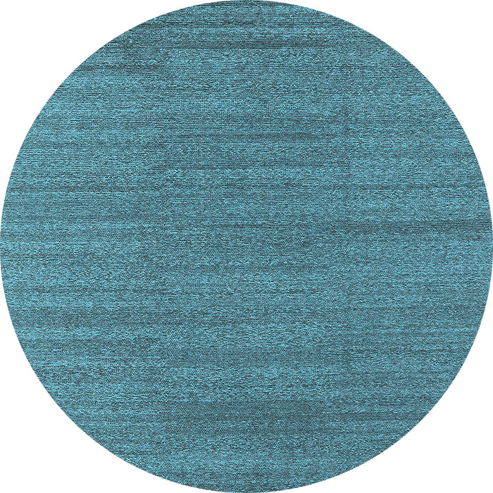 Round Oriental Light Blue Industrial Rug, urb2936lblu
