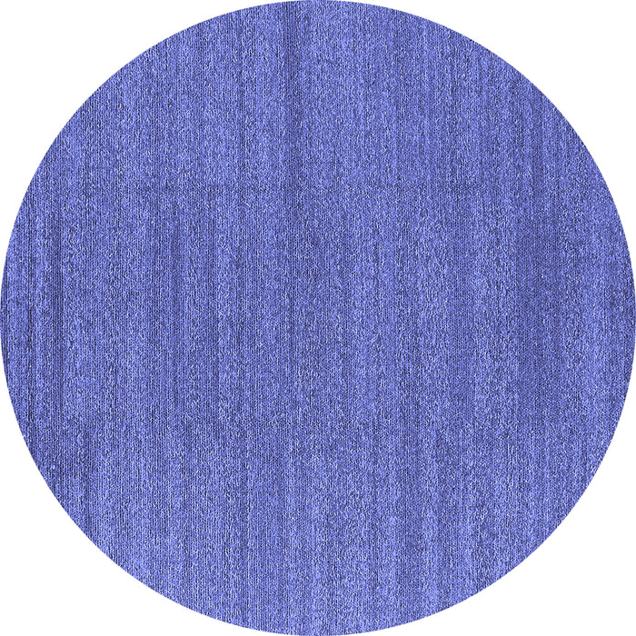 Round Oriental Blue Industrial Rug, urb2936blu
