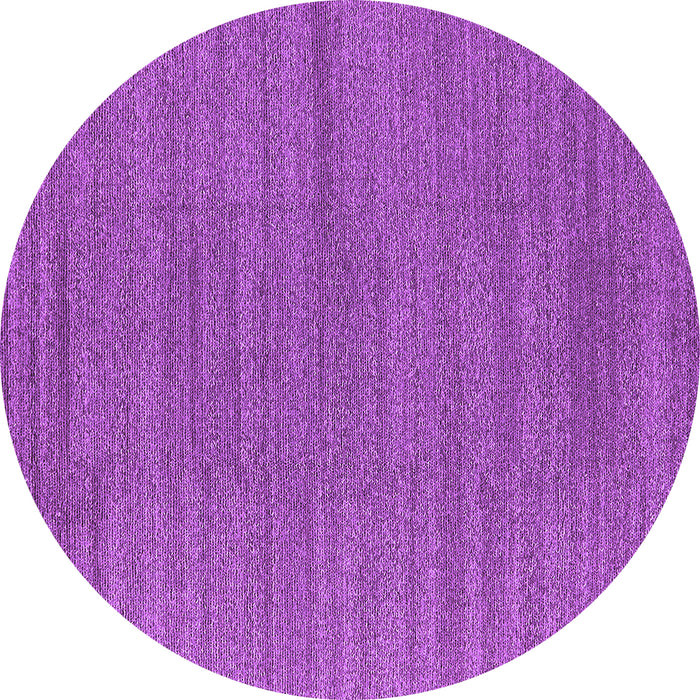Round Oriental Purple Industrial Rug, urb2936pur