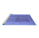 Sideview of Machine Washable Oriental Blue Traditional Rug, wshurb2937blu