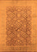 Machine Washable Oriental Orange Traditional Area Rugs, wshurb2937org