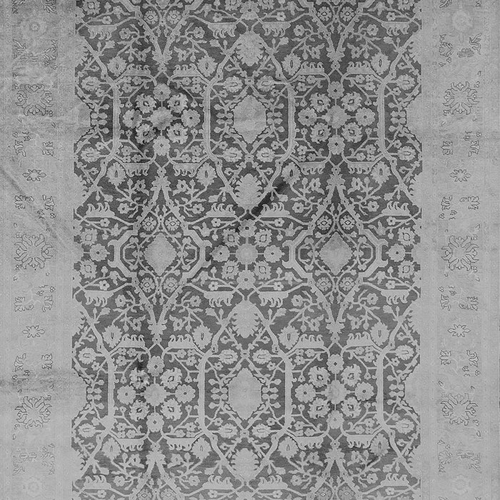 Machine Washable Oriental Gray Traditional Rug, wshurb2937gry