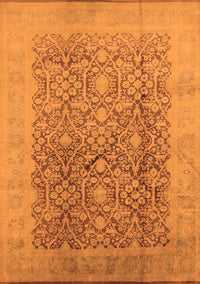 Oriental Orange Traditional Rug, urb2937org