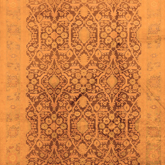 Oriental Orange Traditional Rug, urb2937org