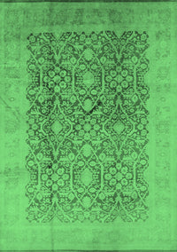 Oriental Emerald Green Traditional Rug, urb2937emgrn