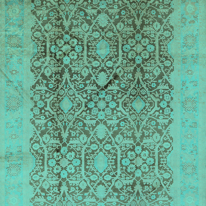Oriental Turquoise Traditional Rug, urb2937turq