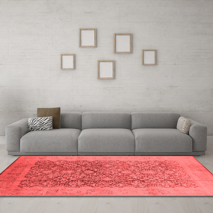 Traditional Red Washable Rugs