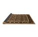 Sideview of Oriental Brown Traditional Rug, urb2938brn