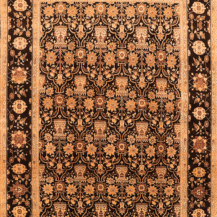 Oriental Orange Traditional Rug, urb2938org