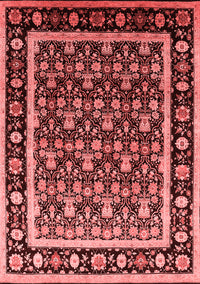 Oriental Red Traditional Rug, urb2938red