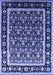 Machine Washable Oriental Blue Traditional Rug, wshurb2938blu