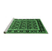 Sideview of Machine Washable Oriental Emerald Green Traditional Area Rugs, wshurb2938emgrn