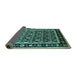 Sideview of Oriental Turquoise Traditional Rug, urb2938turq