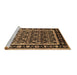 Sideview of Machine Washable Oriental Brown Traditional Rug, wshurb2938brn