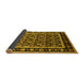 Sideview of Oriental Yellow Traditional Rug, urb2938yw