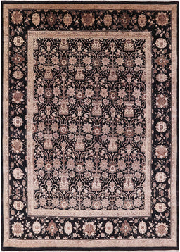 Mid-Century Modern Dark Salmon Pink Oriental Rug, urb2938