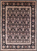 Mid-Century Modern Dark Salmon Pink Oriental Rug, urb2938