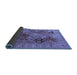 Sideview of Oriental Blue Industrial Rug, urb2939blu