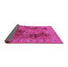 Sideview of Oriental Pink Industrial Rug, urb2939pnk