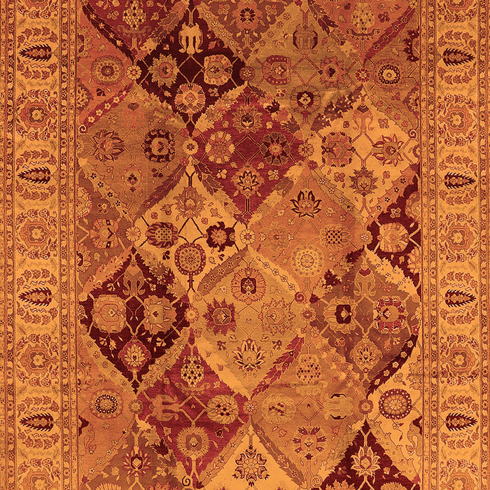 Oriental Orange Industrial Rug, urb2939org