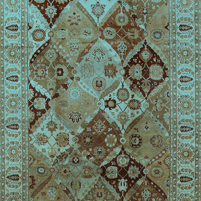 Oriental Light Blue Industrial Rug, urb2939lblu