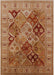 Mid-Century Modern Mahogany Brown Oriental Rug, urb2939