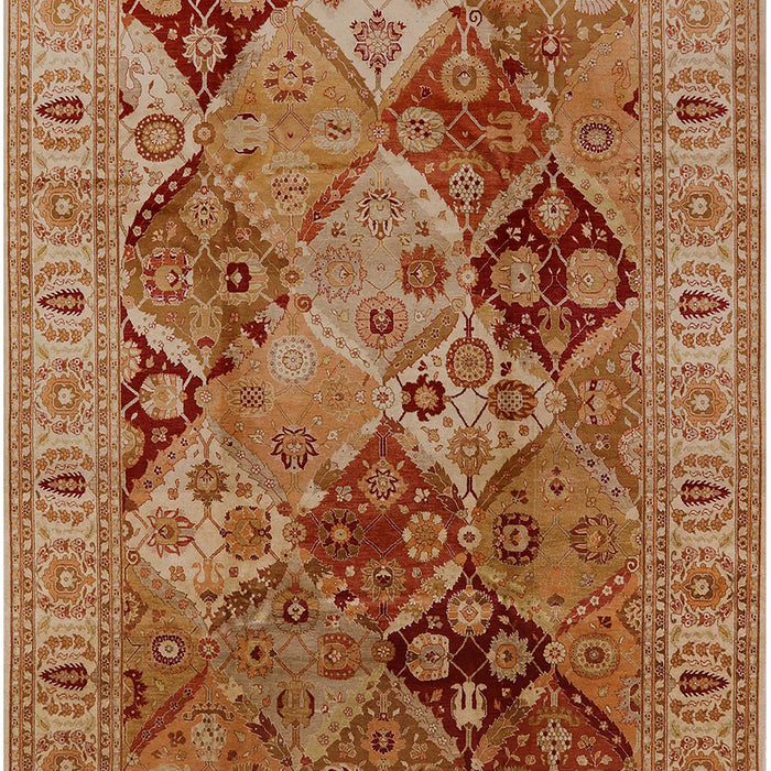 Mid-Century Modern Mahogany Brown Oriental Rug, urb2939