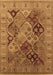 Machine Washable Oriental Brown Industrial Rug, wshurb2939brn