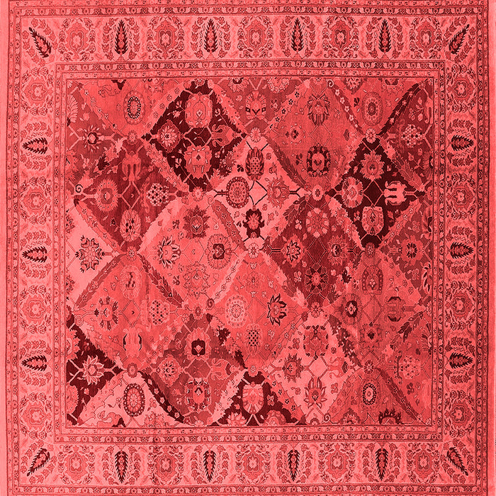 Machine Washable Oriental Red Industrial Rug, wshurb2939red