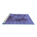 Sideview of Machine Washable Oriental Blue Industrial Rug, wshurb2939blu