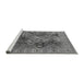 Sideview of Machine Washable Oriental Gray Industrial Rug, wshurb2939gry