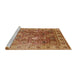 Sideview of Machine Washable Industrial Modern Mahogany Brown Rug, wshurb2940