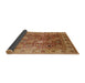 Sideview of Mid-Century Modern Mahogany Brown Oriental Rug, urb2940